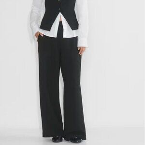 Aritzia Wilfred Lodge pant Japanese crepe wider-leg pants
